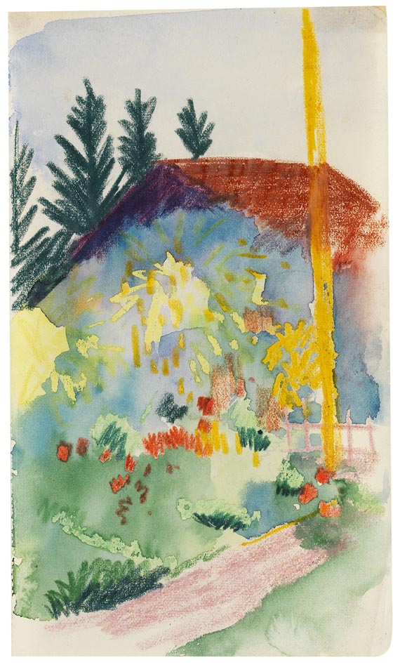 August Macke - Gartenhaus