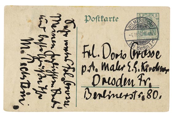 Hermann Max Pechstein - Orig.-Zeichnung mit Unterschrift. 1910 - Autre image