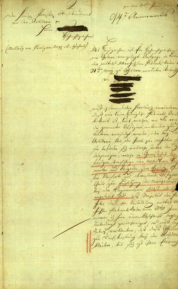 Gebhard Leberecht von Blücher - Brief m. eigh. U. 1813