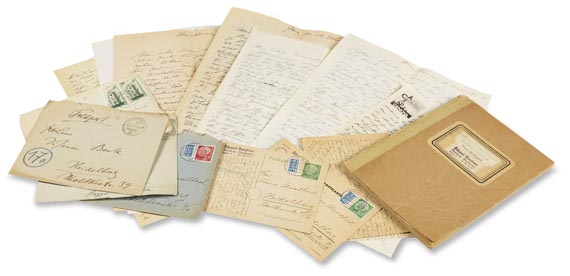 Eduard Bargheer - Eigh. Autographenslg: Ca. 101 Briefe + 54 Postkarten. 1938-44 u. 1952-56. Dabei: Käuferverzeichnis. - Autre image