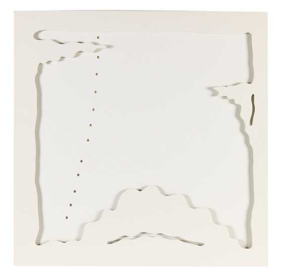 Lucio Fontana - Concetto Spaziale - Teatrino (bianco)