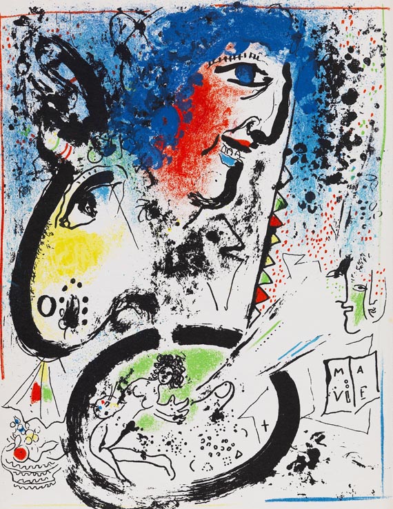 Marc Chagall - Chagall. Lithograph. Deutsche Ausgabe. Bände I-IV (von VI)