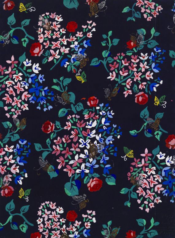 Raoul Dufy - Composition florale avec des papillons