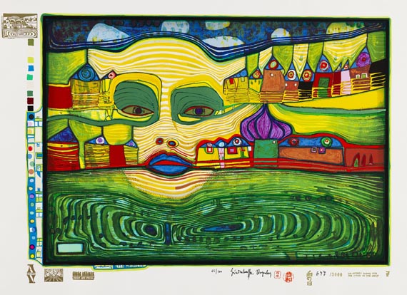 Friedensreich Hundertwasser - Irinaland über dem Balkan