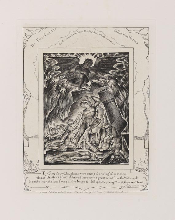 William Blake - Illustrations of the book of Job. - Autre image