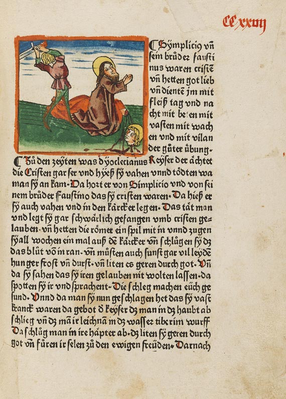  Jacobus de Voragine - Das Leben der Heiligen (Legenda aurea). 2 Bde. (C9/C17). - Autre image