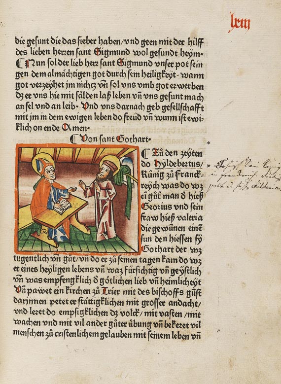  Jacobus de Voragine - Das Leben der Heiligen (Legenda aurea). 2 Bde. (C9/C17). - Autre image