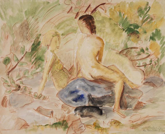 Am Stein Sitzende, 1924