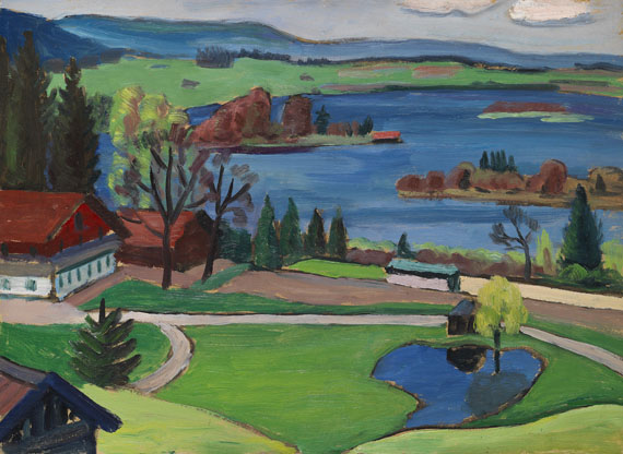 Gabriele Münter - Murnauer Landschaft (Staffelsee)