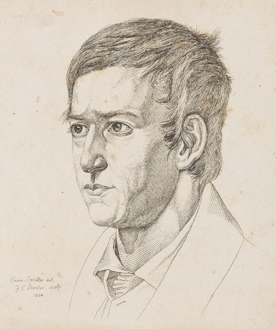 Julius Cäsar Thaeter - 4 Bll.: Portraits deutscher Künstler - Autre image