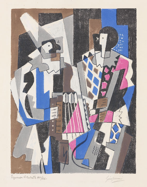 Gino Severini - Les Arlequins