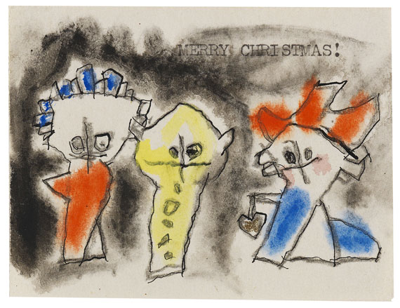 Lyonel Feininger - Merry Christmas Ghosties