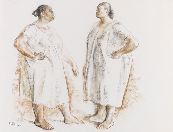 Francisco Zúñiga - Two Standing Women