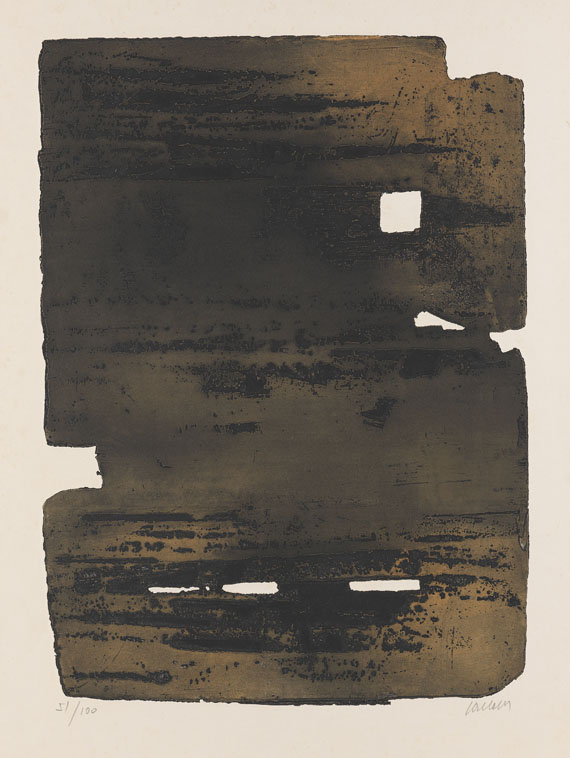 Pierre Soulages - Eau-forte nº 15