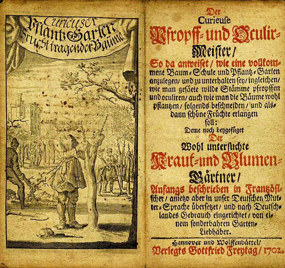   - Der Curieuse Pfropff- und Oculir- Meister. 1702.
