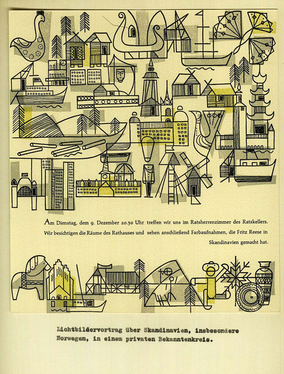   - Die Werkkunstschule Münster und Norwegen. 1957-65.