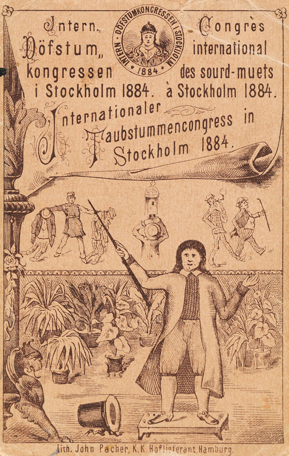   - Internat. Taubstummencongress Stockholm. 1884. - Autre image
