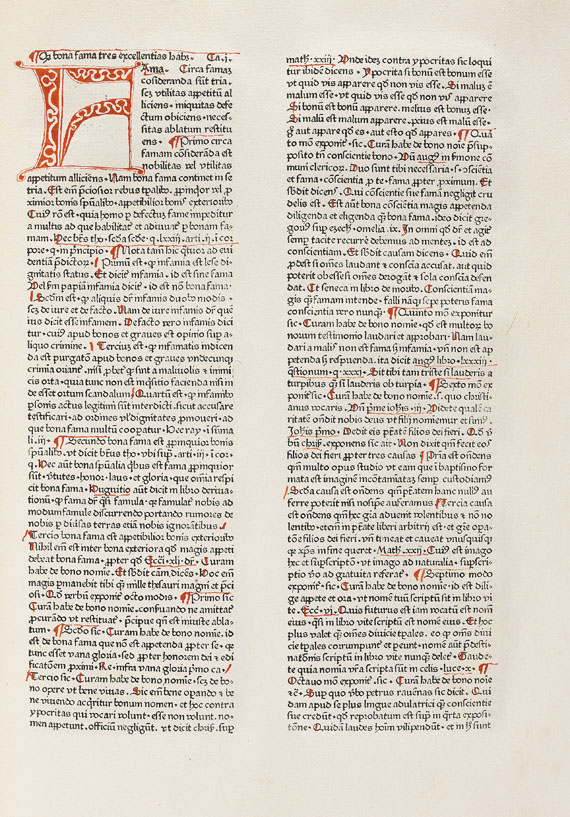  Rainerius de Pisis - 2 Bde. Pantheologia. 1473. - Autre image