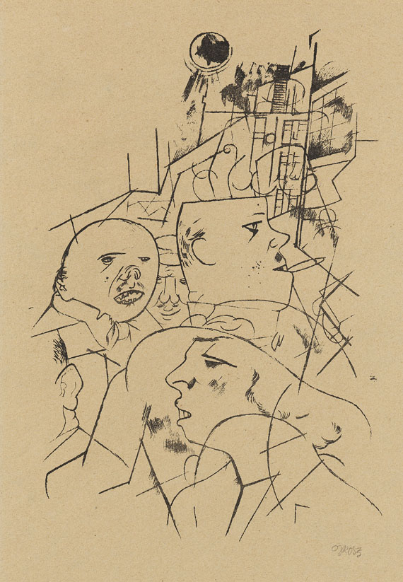 George Grosz - Straßenszene