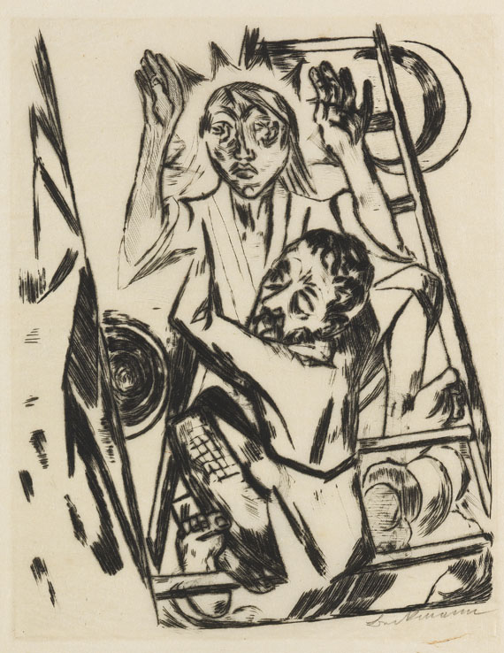 Max Beckmann - Jakob ringt mit dem Engel