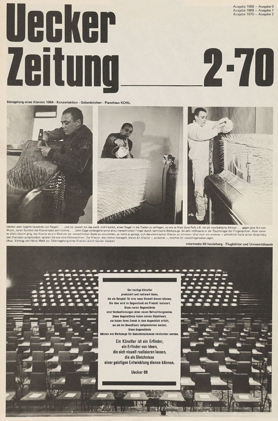 Günther Uecker - Uecker Zeitung, Nr. 1-4, 1969-73/74