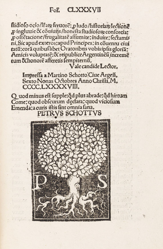 Petrus Schott - Lucubraciunculae ornatissimae. 1498. - Autre image