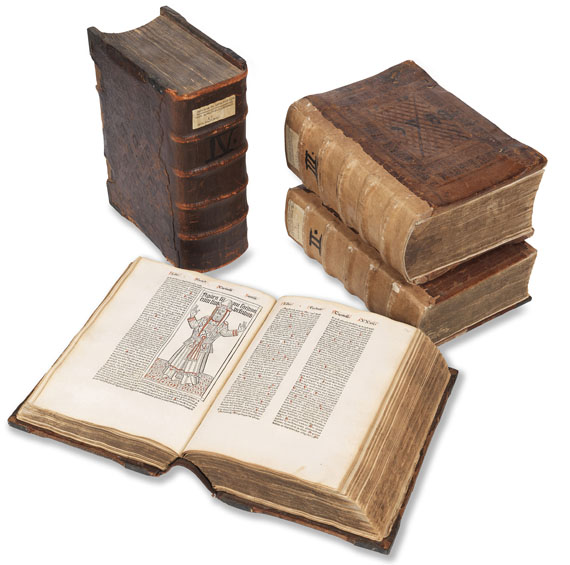  Nicolaus de Lyra - Postilla super totam Bibliam. 4 Bde. Um 1485.  MK 13 - Autre image