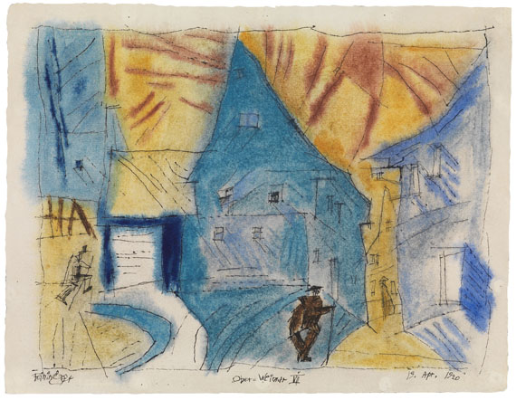 Lyonel Feininger - Ober-Weimar VII