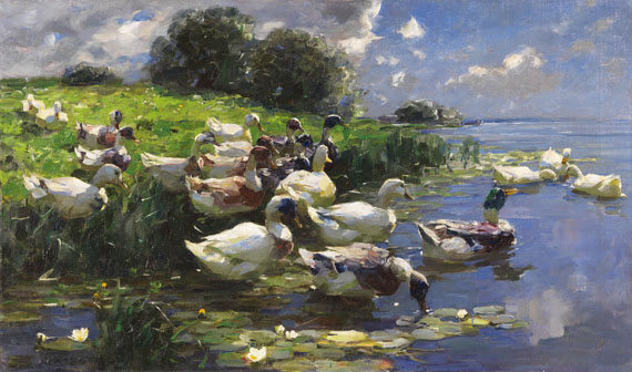 Alexander Koester - Enten (Seelandschaft) - Autre image