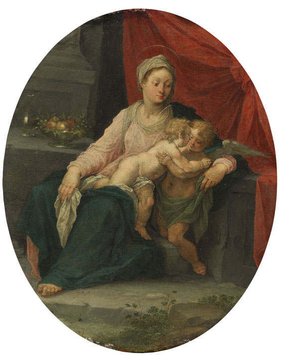 Hans Rottenhammer - Madonna mit dem Jesusknaben und einem Engel