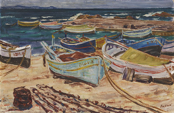 Arnold Balwé - Boote am Strand