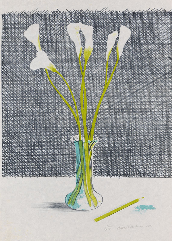 David Hockney - Lillies