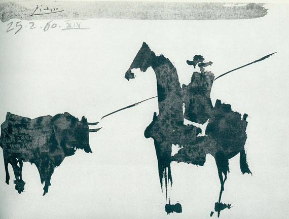 Pablo Picasso - Sabartés, Jaime: "A Los Toros" mit Picasso. 1961.