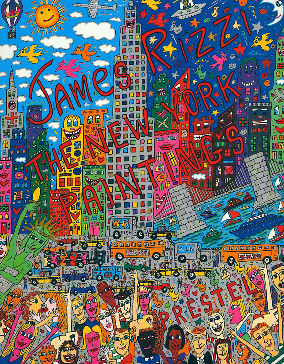 James Rizzi - 3 Werke, 2 davon eig. signiert, + 1 Beigabe. 1992- 1996.