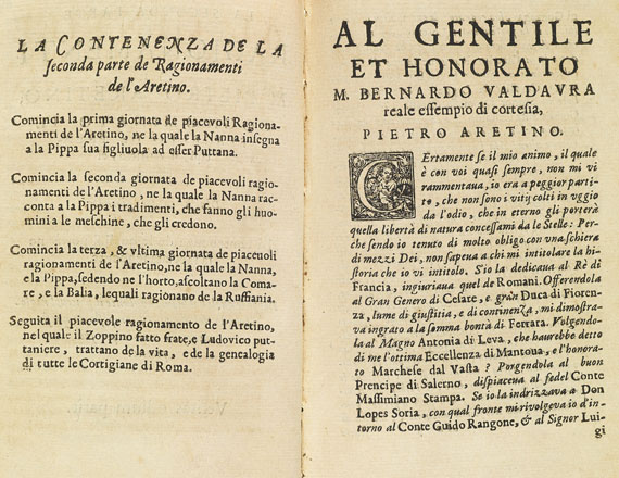 Pietro Aretino - La Prima (seconda) parte de Ragionamenti. 1651 - Autre image