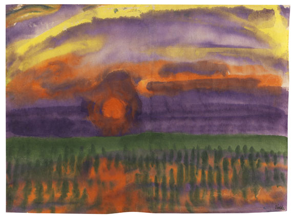 Emil Nolde - Untergehende Sonne