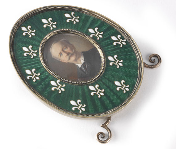 Johann Victor Aarne für Peter Carl Fabergé - Fabergé-Rahmen mit Miniatur - Autre image