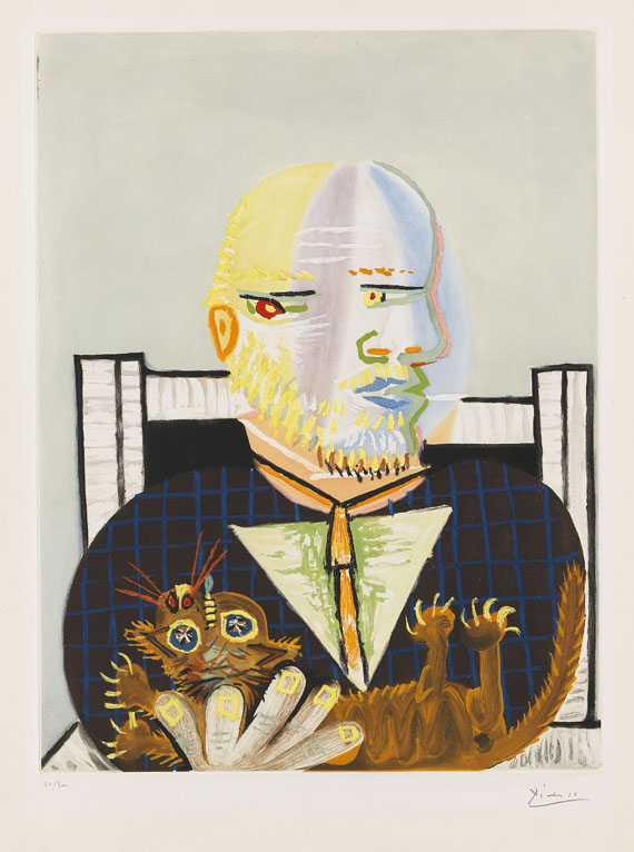 Pablo Picasso - Vollard et son chat