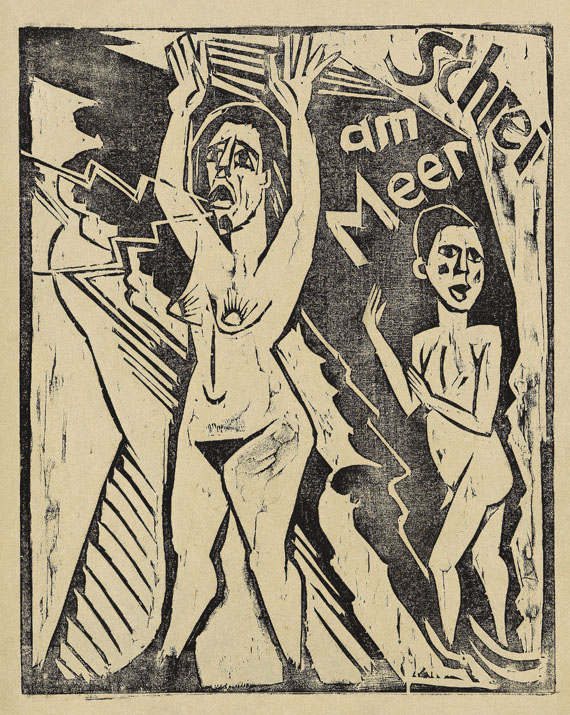 Hermann Max Pechstein - Schrei am Meer