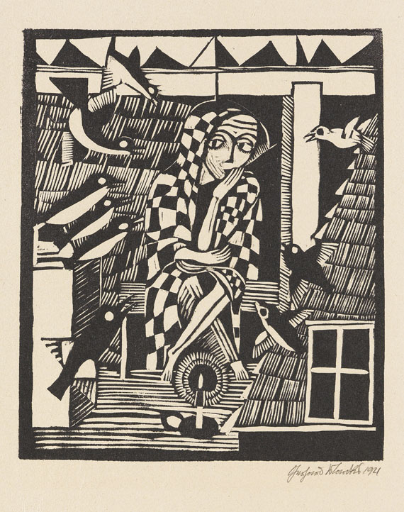  Mappenwerk / Portfolio - Bauhaus-Drucke. Neue Europäische Graphik. Erste Mappe. Meister des Staatlichen Bauhauses in Weimar - Autre image