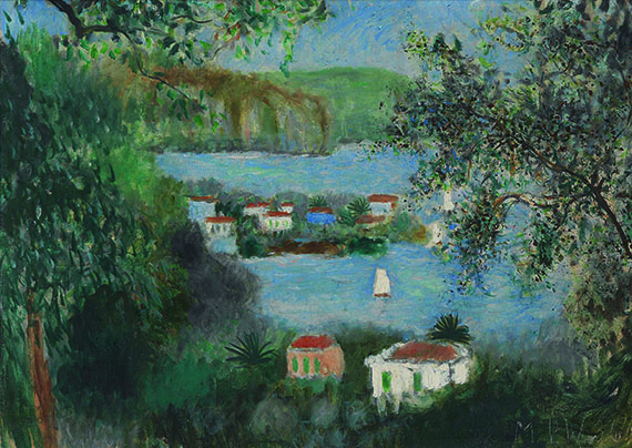 Max Peiffer Watenphul - Bucht von Amalfi (Rückseite: Landschaft bei Gaëta) - Autre image