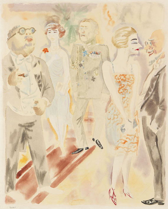 George Grosz - Presseball in Berlin