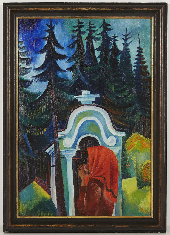 Conrad Felixmüller - Waldkapelle - betende Bäuerin (Böhmen) - Autre image