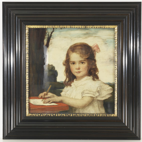 Ludwig von Zumbusch - Porträt eines Mädchens beim Zeichnen - Autre image