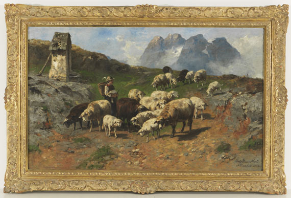 Christian Mali - Hirtenjunge mit Schafen im Gebirge - Autre image