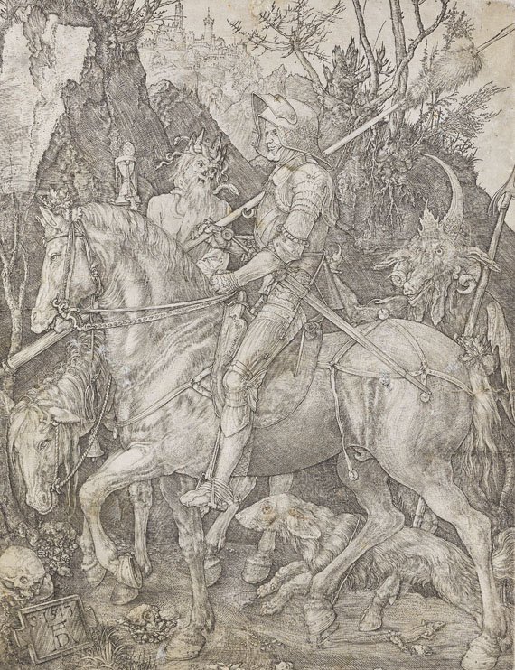 Albrecht Dürer - Der Reiter (Ritter, Tod und Teufel)