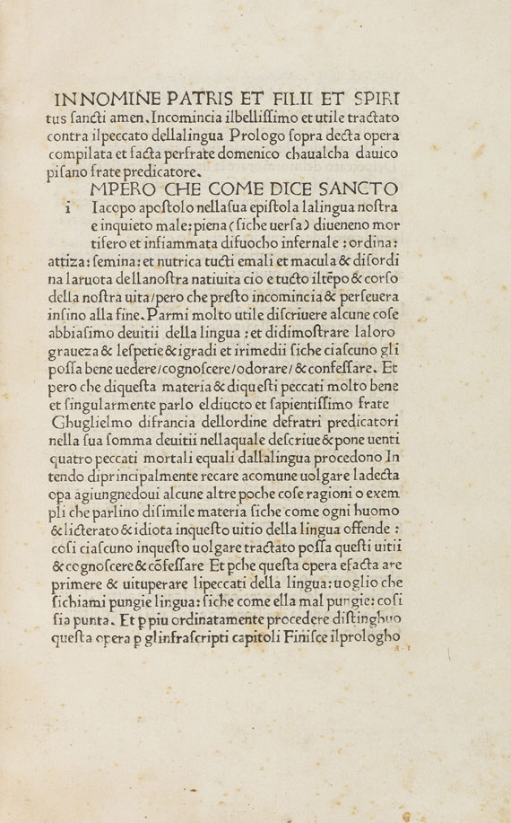 Domenico Cavalca - Pungi lingua. 1476/77.. - Autre image