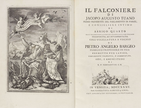 Jagd - Thuillier, P., Il Falconiere. 1735.