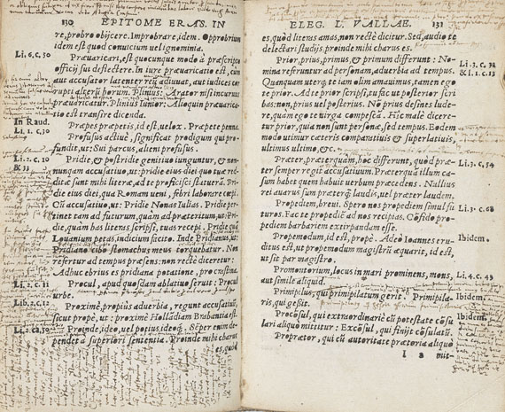 Desiderius Erasmus von Rotterdam - In Laurentii Vallae elegantiarum libros epitome. 1550. - Autre image