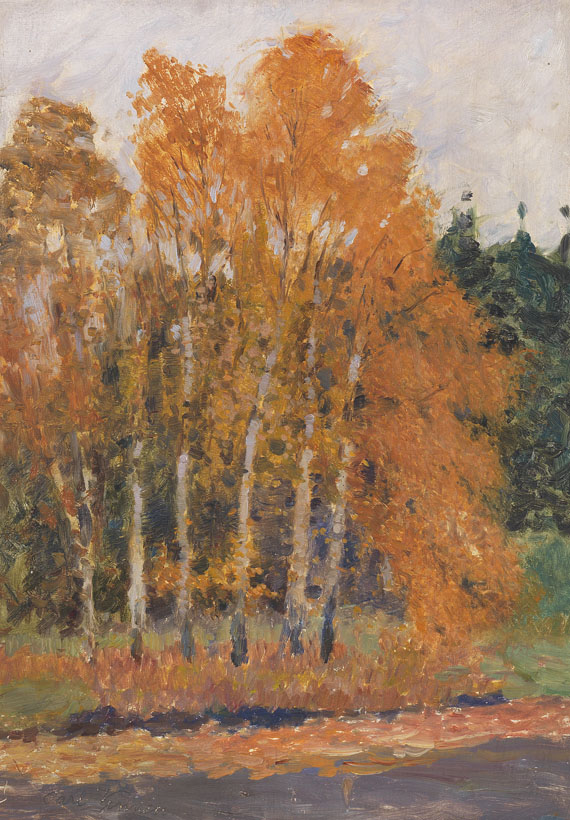 Carl Vinnen - Birken im Herbst